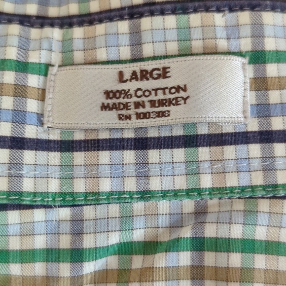 Peter Millar Men’s L Plaid Check Long Sleeve Button Down Shirt - Picture 5 of 9